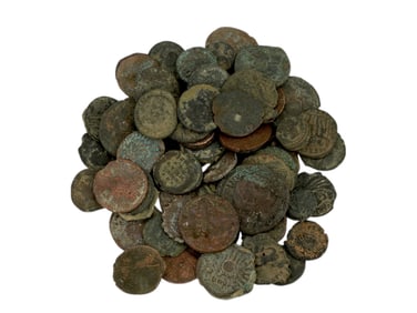 ANCIENT ROMAN AND GREEK BRONZE COINS