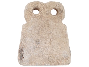 ANCIENT MESOPOTAMIAN RELIGIOUS CARVED STONE EYE IDOL