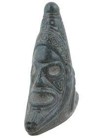 ANCIENT TAINO YACAHU TRIGONOLITHO ZEMI GREENSTONE IDOL