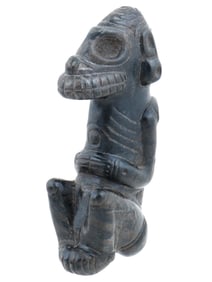 ANCIENT PRE COLUMBIAN TAINO MAGNETITE FIGURINE