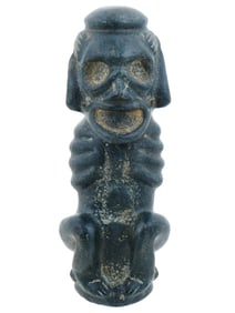 ANCIENT PRE COLUMBIAN TAINO MUSHROOM ANTHROPIC FIGURE