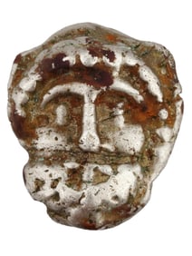 ANCIENT ROMAN SILVER DOUBLE HEADED JANUS AMULET