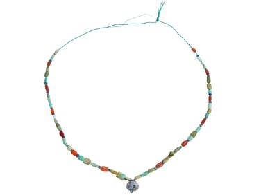 ANCIENT ROMAN GEMSTONE BEADED NECKLACE 100 TO 300 AD