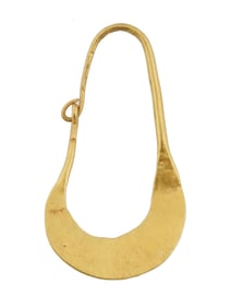LARGE ANCIENT ROMAN GOLD EARRING 100 TO 300 AD