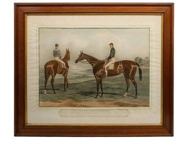 ANTIQUE 19TH C ETCHING PRINT AFTER HARRY HALL