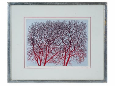 LTD JAPANESE WOODCUT PRINT BY HAKU MAKI SIGNED