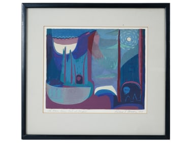 MODERN AMERICAN SERIGRAPH BY ROBERT J MOORE SIGNED