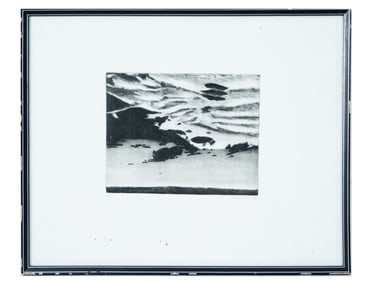 AMERICAN ETCHING AQUATINT BY JOHN BEERMAN SIGNED