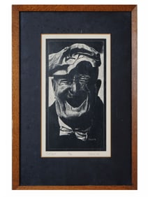 MODERN AMERICAN PORTRAIT ENGRAVING SIGNED BY DILLARD