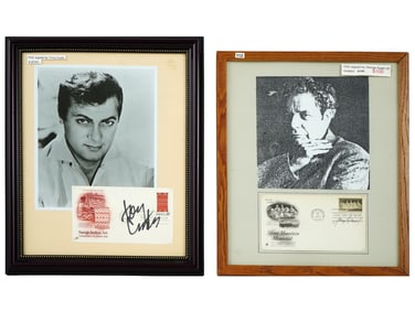 VINTAGE AMERICAN FDCS TONY CURTIS GEORGE SEGAL SIGNED