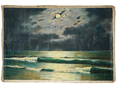 NIKOLAI IVANOV ANTIQUE RUSSIAN SEASCAPE OIL PAINTING