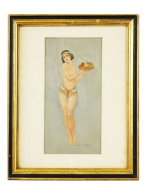 AMERICAN JOHN LAURIS JENSEN COSTUME DESIGN PAINTING