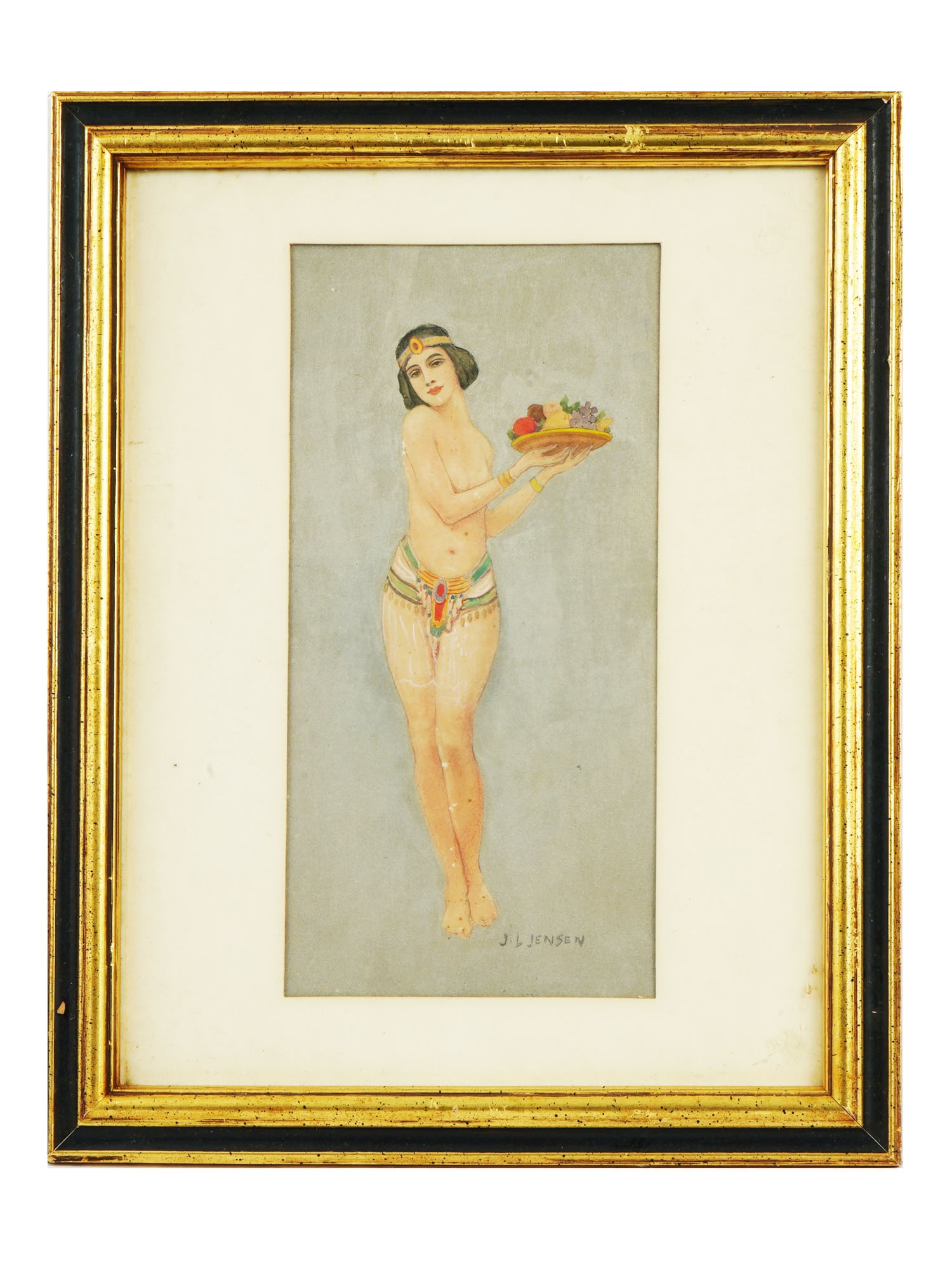 AMERICAN  JOHN LAURIS JENSEN COSTUME DESIGN PAINTING (1 of 5)