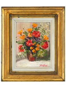 SLOVENIAN AMERICAN OIL PAINTING ATTR TO BRUNO ZUPAN