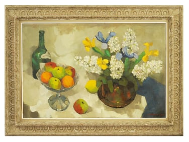 AMERICAN STILL LIFE PAINTING BY MARVIN D. CONE
