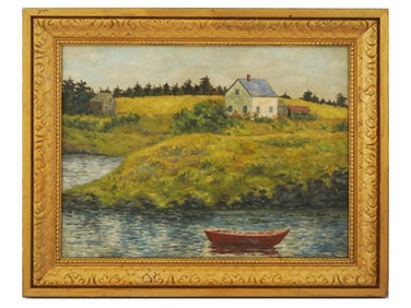 AMERICAN LANDSCAPE PAINTING BY ALLAN R. FREELON