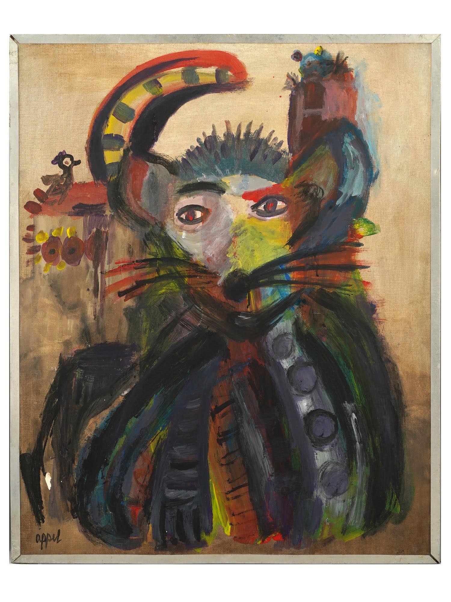 DUTCH ABSTRACT OIL PAINTING BY KAREL APPEL (1 of 8)