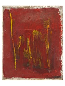 FRENCH ABSTRACT OIL PAINTING SIGNED OLIVIER DEBRE