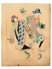 RUSSIAN AVANT GARDE PAINTING ATTR VLADIMIR LEBEDEV