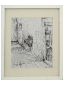 FRENCH SKETCH DRAWING BY BERNARD BUFFET SIGNED
