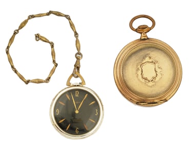 TWO VINTAGE SWISS MADE POCKET WATCHES