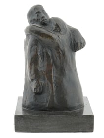 GERMAN BRONZE SCULPTURE AFTER KATHE KOLLWITZ FAREWELL