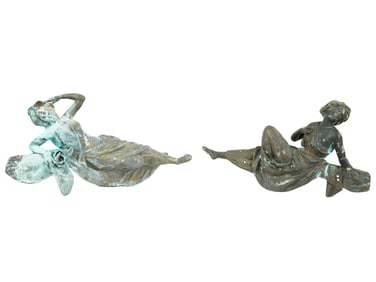 ANTIQUE FRENCH PATINATED BRONZE VENUS SCULPTURES