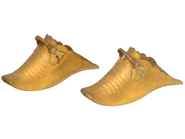 VINTAGE PERUVIAN BRONZE HORSE RIDING STIRRUPS