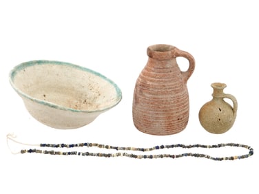 GROUP OF FOUR ANCIENT ARTIFACTS 100 TO 700 AD