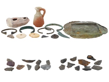GROUP OF ANCIENT ARTIFACTS CA 1000 BC TO 400 AD