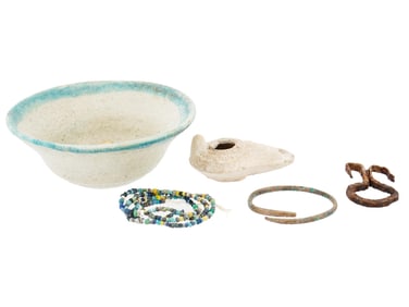 FIVE ANCIENT ARTIFACTS CA 100 TO 700 AD