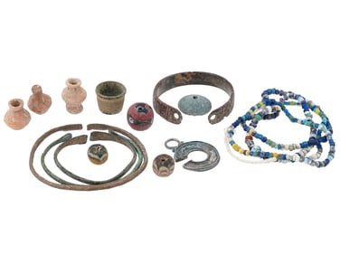 GROUP OF ANCIENT ARTIFACTS CA 1000 BC TO 400 AD