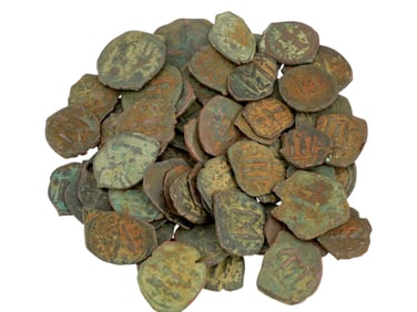 COLLECTION OF ANCIENT BYZANTINE COINS 400 TO 700 AD