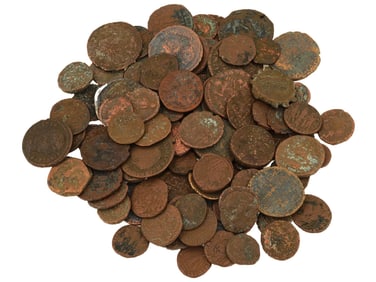 ANCIENT ROMAN AND GREEK BRONZE COINS 300 BC TO 300 AD