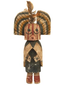 NATIVE AMERICAN KACHINA HOPI HAND CARVED WOOD DOLL