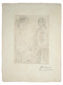 FRENCH VOLLARD SUITE ETCHING BY PABLO PICASSO SIGNED