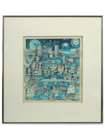 AMERICAN SERIGRAPH JUST BOSTON BY CHARLES FAZZINO