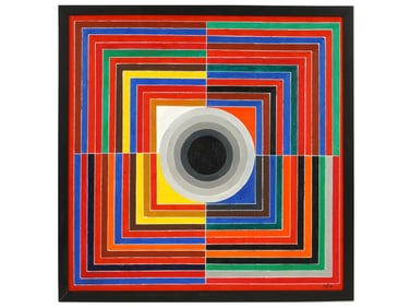 ATTR TO SAYED HAIDER RAZA INDIAN ABSTRACT PAINTING
