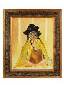 ATTR TO HENRI MATISSE FRENCH PORTRAIT OIL PAINTING