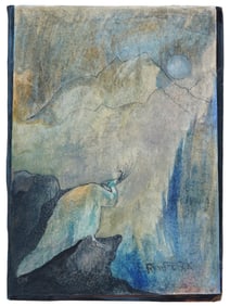 INDIAN WATERCOLOR PAINTING BY ABANINDRANATH TAGORE