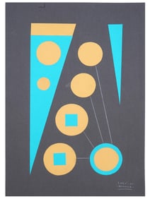 ATTR TO LOLO SOLDEVILLA CUBAN MIXED MEDIA PAINTING