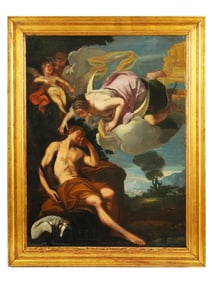 GIACINTO DIANA MANNER NEAPOLITAN SCHOOL OIL PAINTING