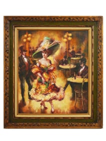 MID 20TH CENT LADY OIL PAINTING SIGNED BY LE CARRE