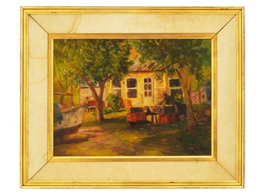 LOIS MAILOU JONES AMERICAN OIL PAINTING