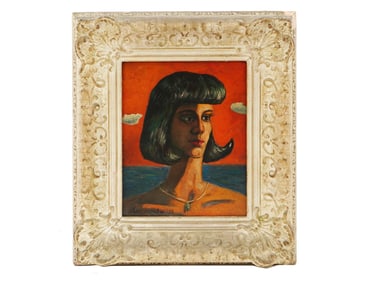 GERTRUDE ABERCROMBIE PORTRAIT OIL PAINTING
