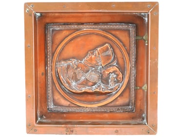 ERIK BOLIN NAPOLEON PORTRAIT COPPER WALL PLAQUE