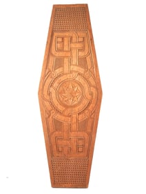 AFRICAN SURINAME BUSH ART HAND CARVED WOOD PANEL