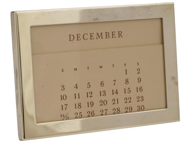 TIFFANY AND CO STERLING SILVER PERPETUAL CALENDAR