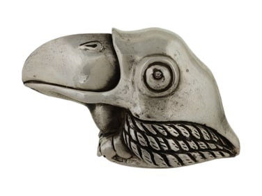 RUSSIAN SILVER FIGURINE OF AN EAGLE