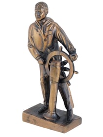 AMERICAN BRONZE FIGURINE BY FERDINAND REBECHINI